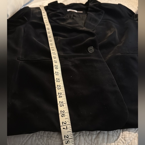 Calvin Klein Women's Black Velvet Blazer - Picture 12 of 13